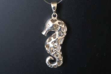 Preview: Anhänger Seepferd mit Zirkonia Silber 925