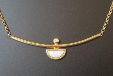 Collier in Gold 585 Opal Brillant