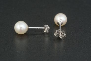 Perlohrstecker Silber 925 Akoyaperlen 7,0mm