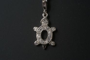Anhänger Schildkröte mit Zirkonia Silber 925