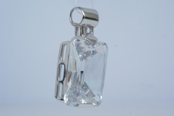 Anhänger Großer Zirkonia Silber 925