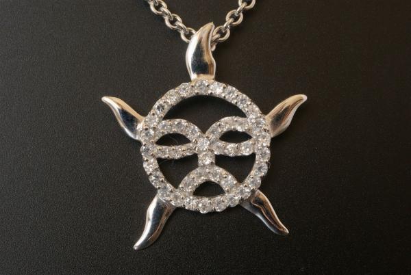 Anhänger Sonne mit Zirkonia Silber 925