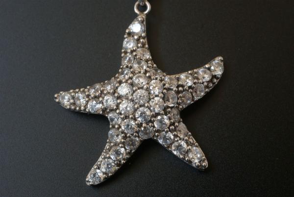 Anhänger Seestern mit Zirkonia Silber 925