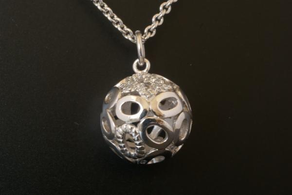 Anhänger Kugel Silber 925
