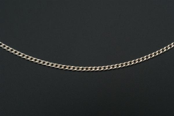 Panzerkette Flach in Silber 925