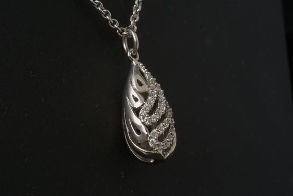 Anhänger Tropfen Zirkonia Silber 925